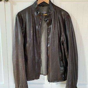 m0851 Leather Moto Jacket